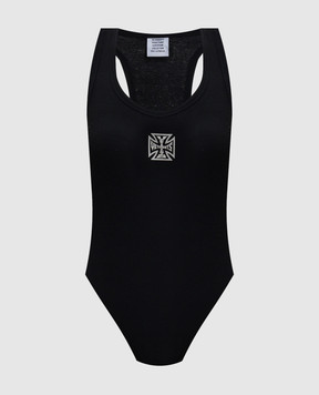 Vetements Черный боди с логотипом WE76BD536B