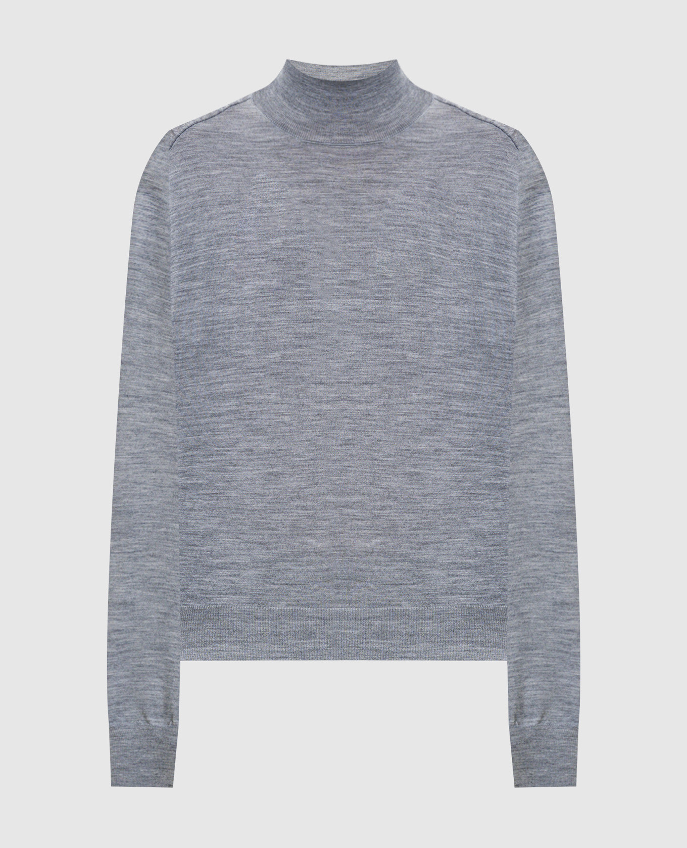 Серый меланжевый гольф из шерсти