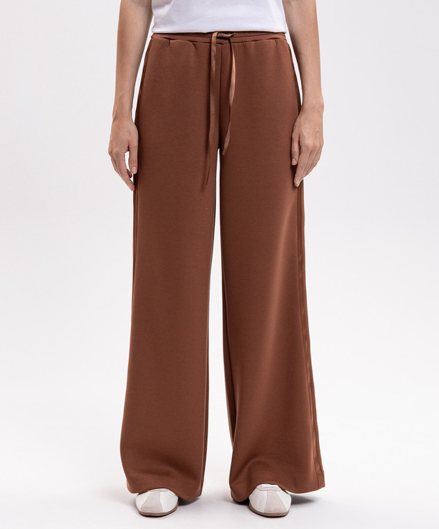 Twinset Коричневые спортивные штаны 262TT2343 изображение 3