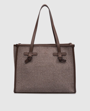 Gianni Chiarini Коричнева сумка-тоут Marcella у візерунок BS6849COMMSPIGA