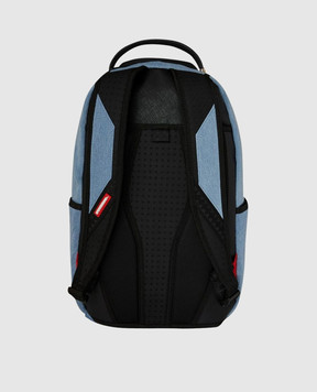 Sprayground Дитячий блакитний рюкзак DENIM TEAR 3 AM PATCHES 910B8302NSZ