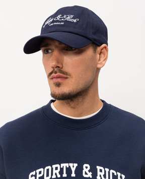Sporty & Rich Голубая кепка с вышивкой логотипа AC04076269BL106