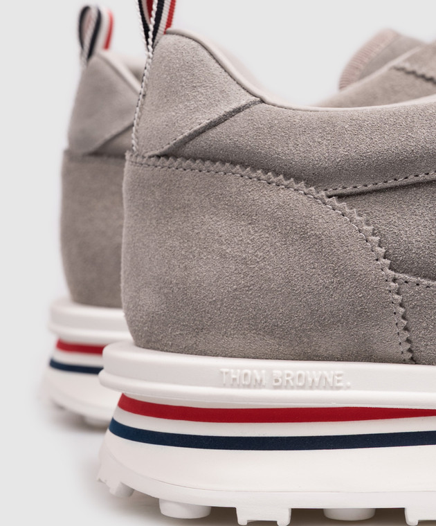 Thom Browne Сірі замшеві кросівки MFE018BL0037 зображення 5