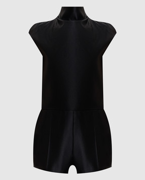 Tom Ford Чорний комбінезон із шовку з відкритою спиною TU0294FAX671