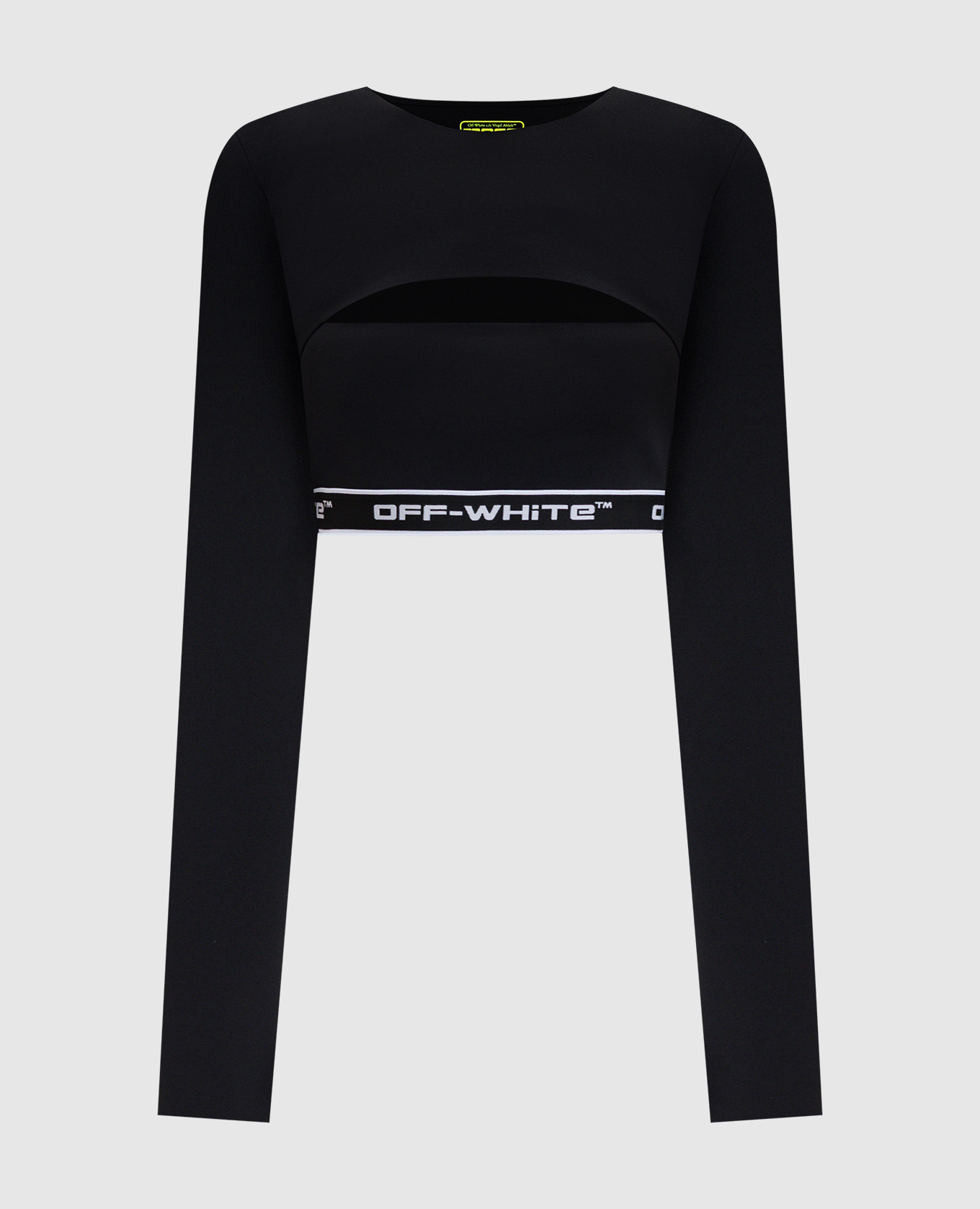 

Черный укороченный топ с логотипом, Топы