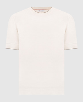 Brunello Cucinelli Футболка цвета айвори M29805200