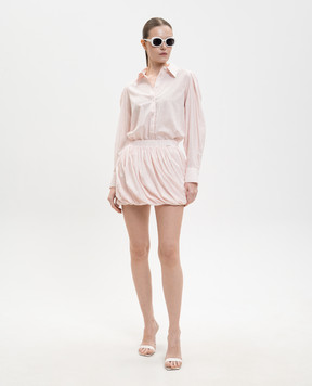 Twinset Рожева сорочка в смужку з люрексом 261TE2081