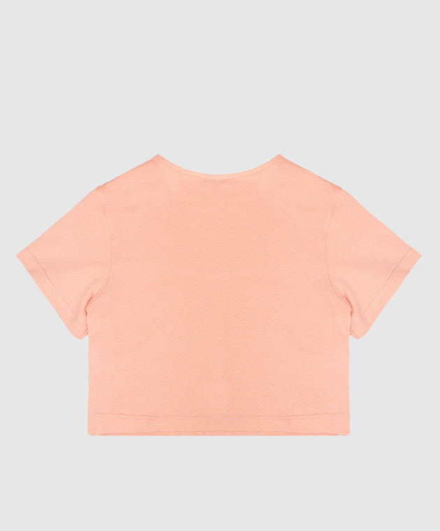 Dolce&Gabbana Дитяча рожева футболка з логотипом L5JTQGG7PWI812+ зображення 2