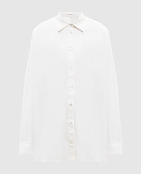 The Row Белая рубашка Luka 5648W3670