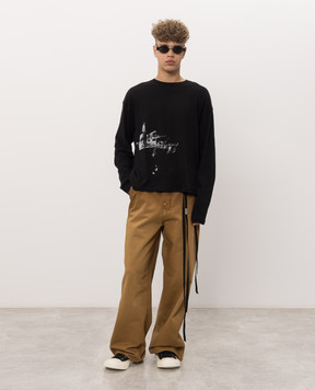 Ann Demeulemeester Коричневые джинсы Sunfa B0014249FA746