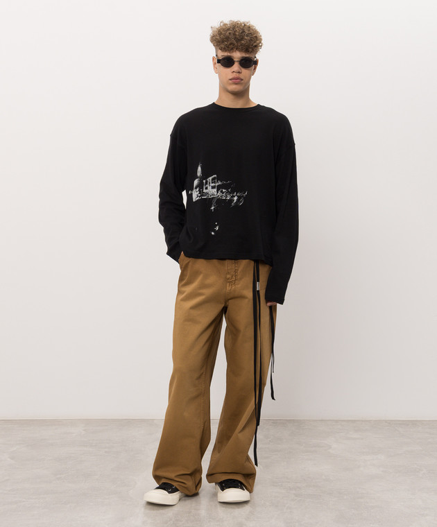 Ann Demeulemeester Коричневые джинсы Sunfa B0014249FA746 изображение 2
