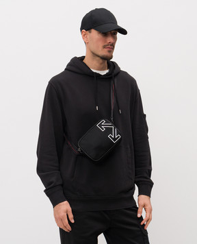 Off-White Чорна сумка з емблемою OMNQ099C99FAB001