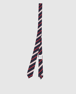 Thom Browne Синя краватка із шовком в смужку MNL001A07182