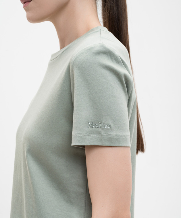 Max Mara Зеленая футболка MADIA MXPMADIA изображение 5
