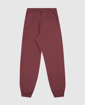 Balmain Дитячі бордові джогери BZ6I60Z37281214