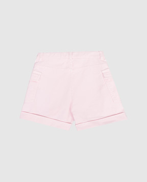 Balmain Дитячі рожеві джинсові шорти BY6A69Z3702810