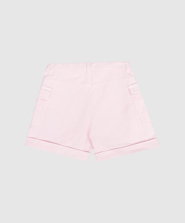 Balmain Дитячі рожеві джинсові шорти BY6A69Z3702810 зображення 2