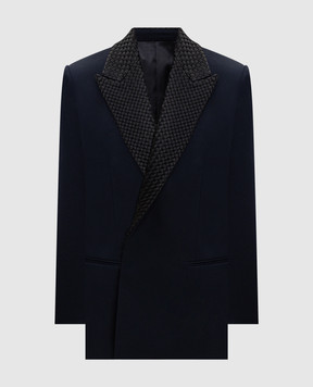 Bottega Veneta Синій жакет з вовни 872990V6DH0