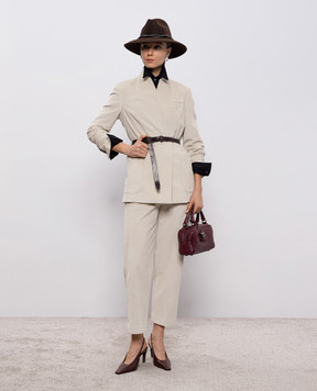 Brunello Cucinelli Чорна сорочка з ланцюжком моніль M0091MY516