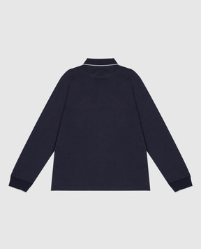 Brunello Cucinelli Дитяче сіре поло з вишивкою BE854T329B