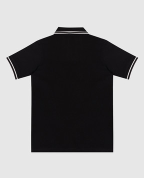 Stone Island Детское черное поло с нашивкой логотипа L1S162200001S00181012