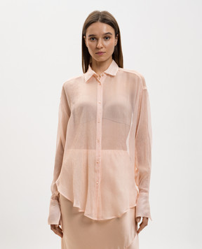 Ermanno Scervino Розовая блуза из шелка D482K387FWB