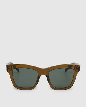 Saint Laurent Коричневі сонцезахисні окуляри M156 862891Y9956