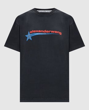 Alexander Wang Сіра футболка з принтом логотипа UCC4251863