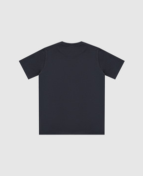 Stone Island Детская синяя футболка с вышивкой эмблемы L1S162100011S03691012