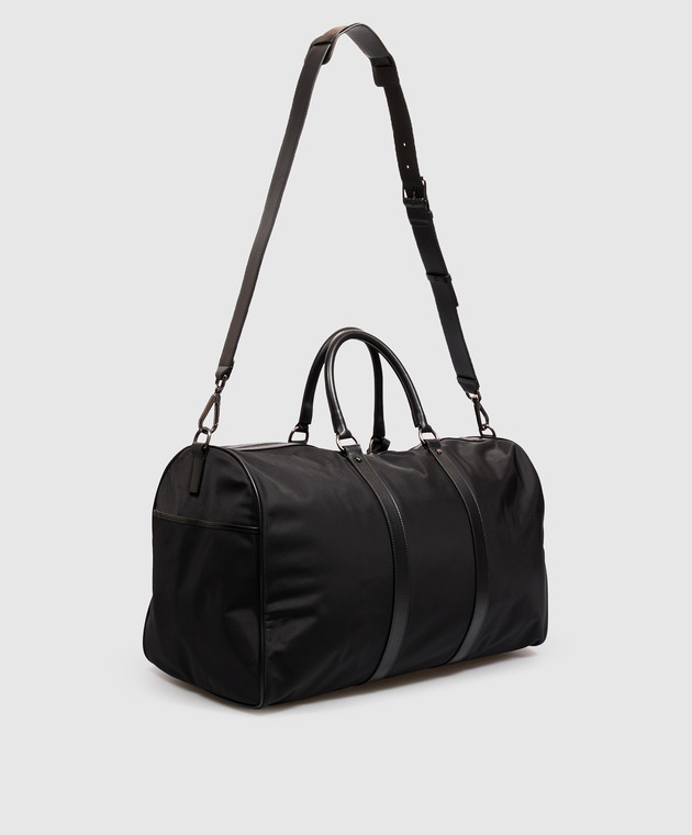 Kiton Чорна дорожня сумка з металевим логотипом UBA0158N01270 зображення 3