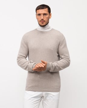 Loro Piana Сірий светр Fobello з кашеміру FAO2891