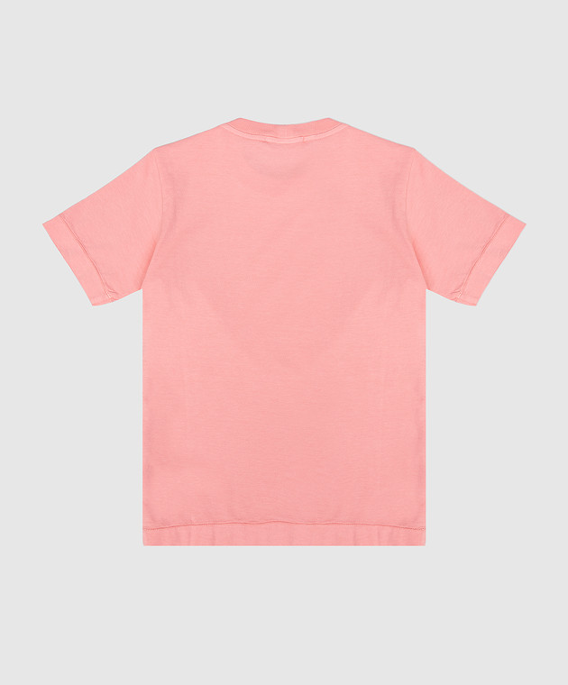 Stone Island Дитяча рожева футболка з нашивкою логотипа L1S162100002S00471012 зображення 2