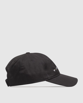 Vetements Чорна кепка з контрастною вишивкою логотипа UE54CA140Bw