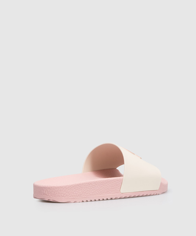 Moncler ENFANT Детские слайдеры цвета айвори L19544C00010M4225 изображение 3