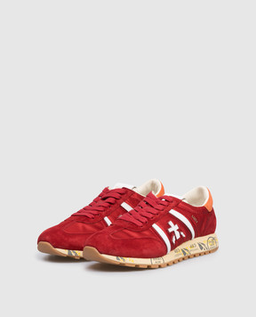 Premiata Червоні комбіновані кросівки LUCYD LUCYD018142