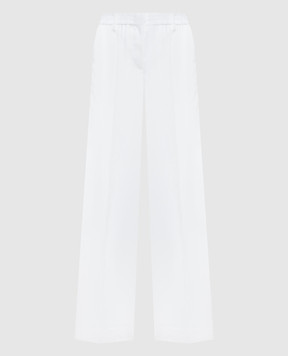 Brunello Cucinelli Білі штани з ланцюжком моніль M0F91P9174