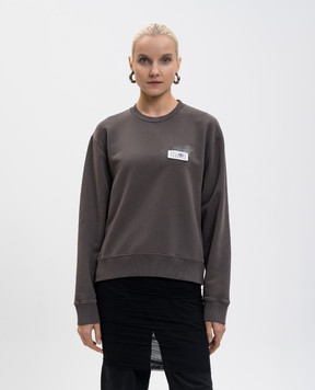 Maison Margiela MM6 Коричневый свитшот с эмблемой S62GU0143M25024