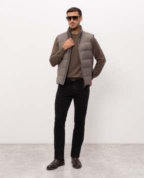 Stefano Ricci Коричневый джемпер из кашемира W505022G01W26301