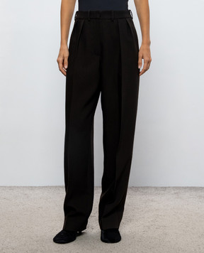 Magda Butrym Коричневі штани з вовною PANTS02151926