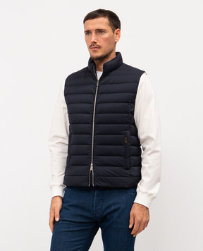 MooRER Синій пуховий жилет CALAF CALAFS3