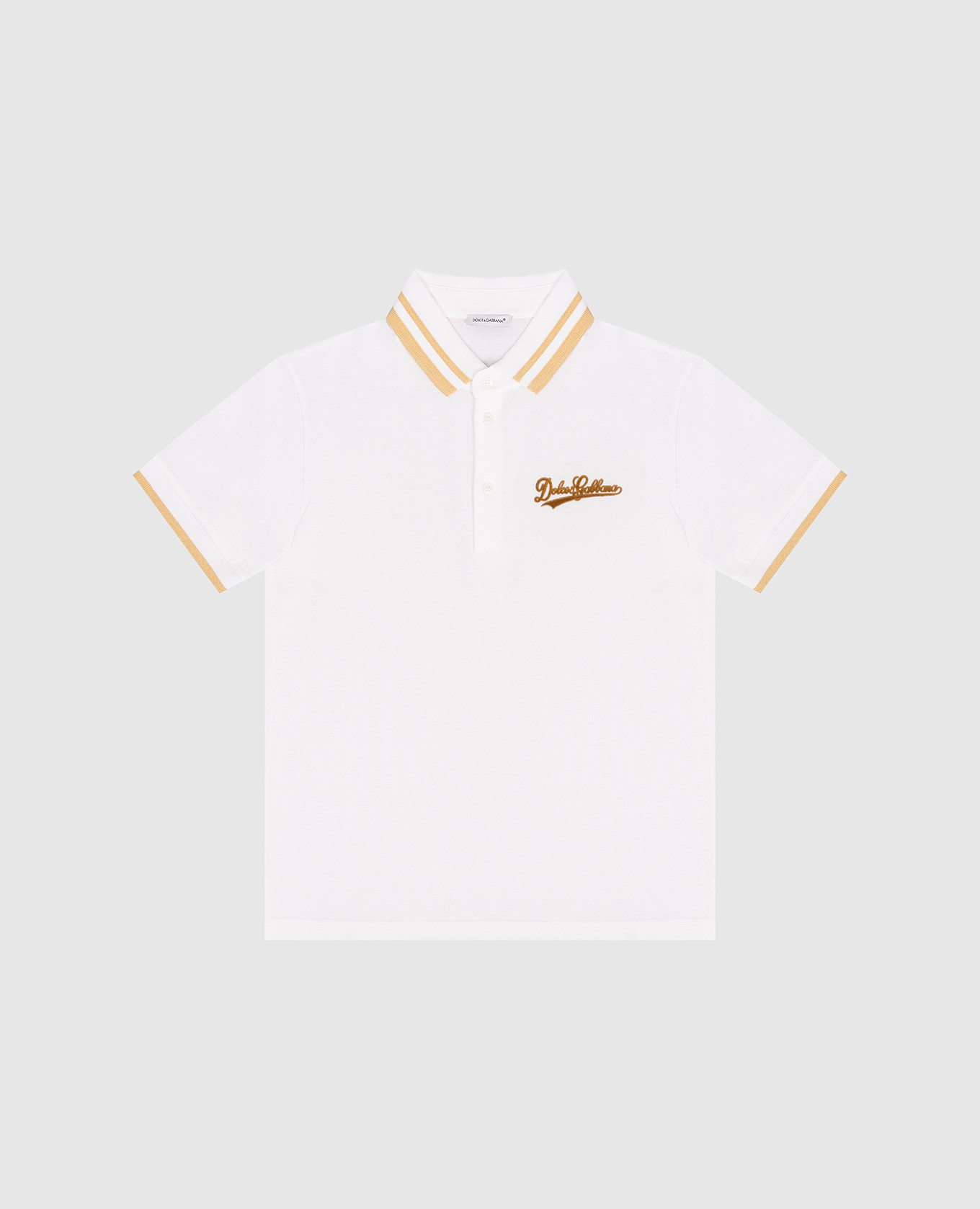 

Детское белое поло, Белый, Поло