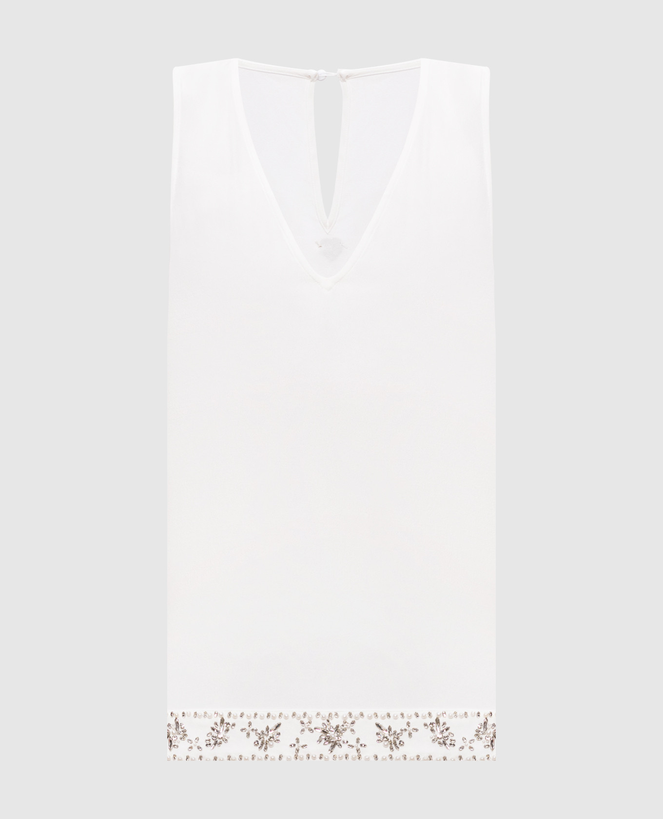 

Белый топ с аппликацией, Топы