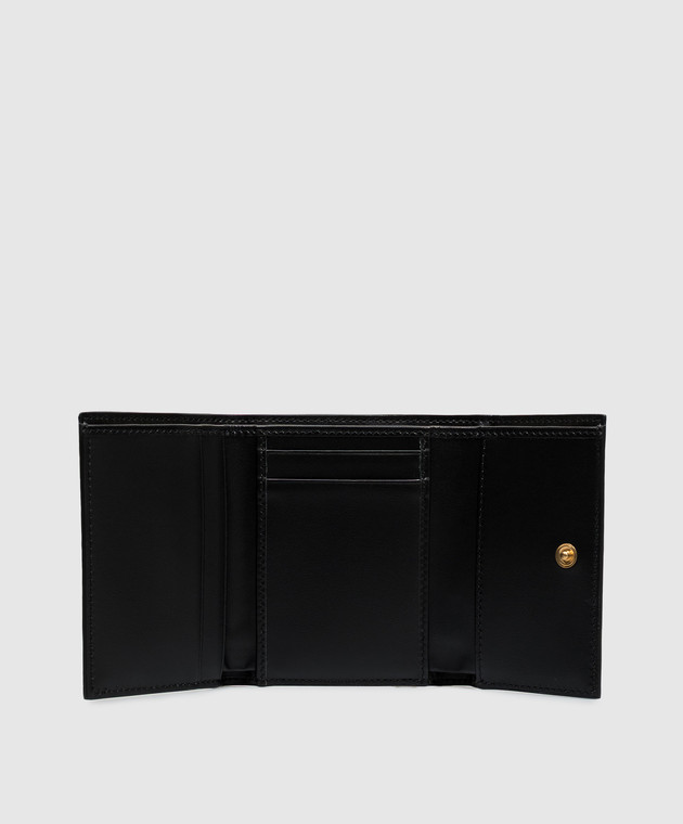 Dolce&Gabbana Черный кожаный портмоне с пластиной логотипа BI0770A8B08 изображение 3