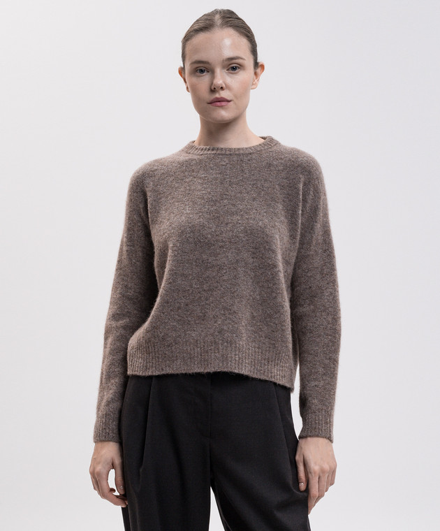 Max Mara Weekend Коричневий светр TUONO з вовною альпаки WKDTUONO зображення 3