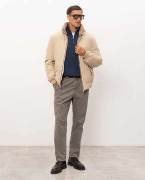 Brunello Cucinelli Синій джемпер з кашеміру MQS00124
