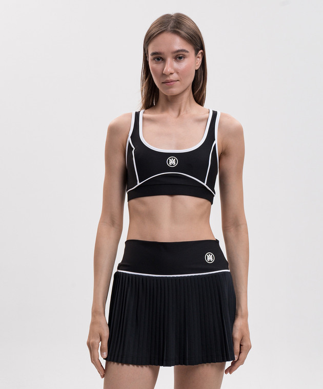AMIRI Черный топ с монограммой AWBOAC1020 изображение 3