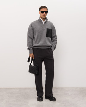 Bottega Veneta Серый джемпер из шерсти 873776V6MT0