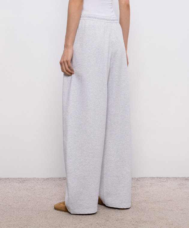 Alexander Wang Сірі меланжеві утеплені спортивні штани 1CC2264040 зображення 4