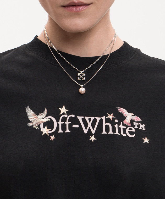 Off-White двухслойная цепочка с подвесками OWOB141S26MET001 изображение 2