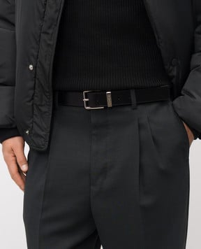 Givenchy Чорний шкіряний ремінь з гравіюванням логотипа BK4067K1UY